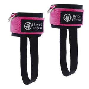 D-Ring Ankle Straps with Pedal Rope Achilles Tendon Support for Cable Machines Glute Leg Workout - Mall4Me