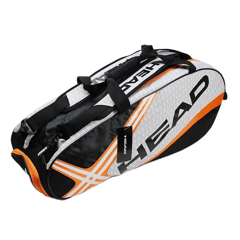 Head Tennis Bag Men Tennis Racket Bag Raquete De Tenis Backup Large Tennis Racquets Bag Tennis Backpack 3-6 Racquets Backpack - Mall4Me