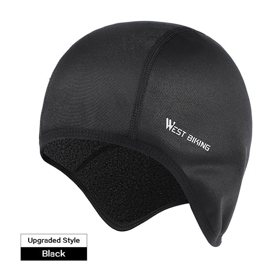 WEST BIKING Winter Cycling Caps Windproof Warm Fleece Bike Hat Outdoor Sport Balaclava Skiing Snowboard Running Helmet Liner Cap - Mall4Me