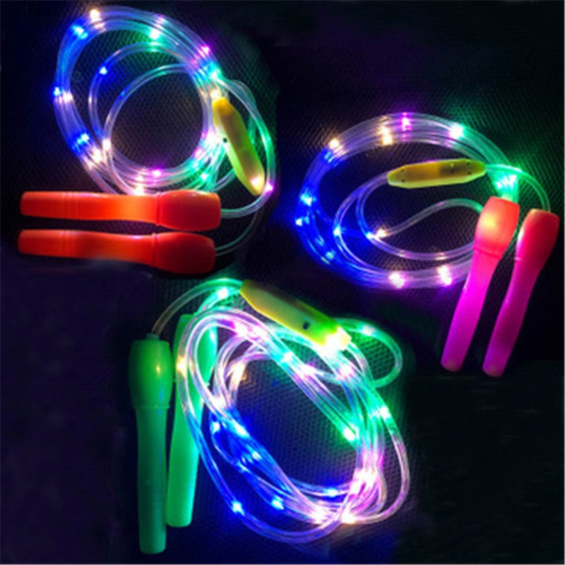 Led Shining Jump Rope Luminous Jumping Rope Kids Excercise Stay At Home Fitness Skipping Ropes Workout Equipments Unisex - Mall4Me