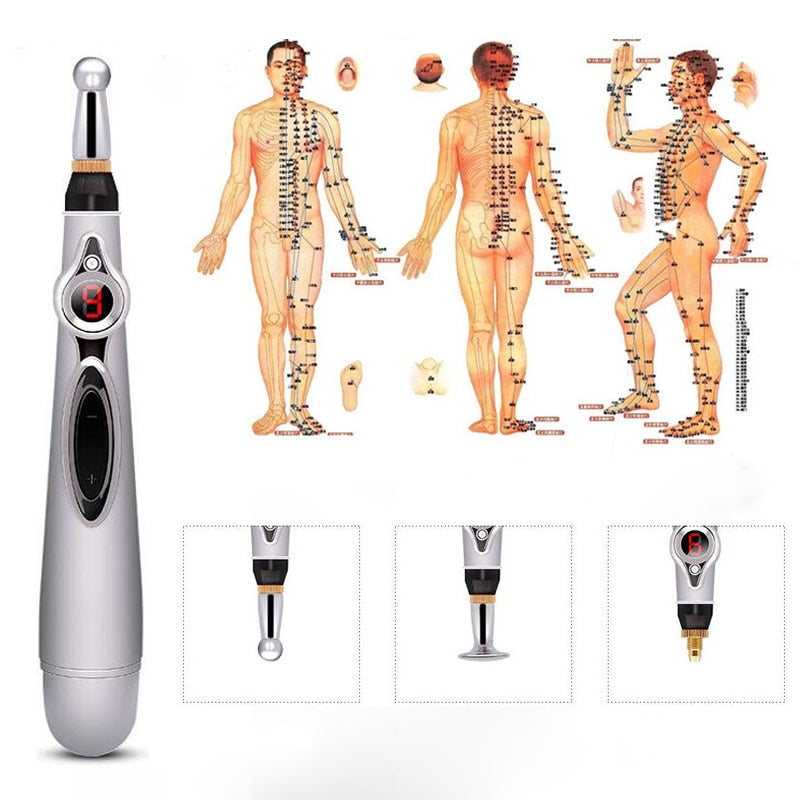 Electronic Acupuncture Pen Electric Meridians Laser Therapy Heal Massage Pen Meridian Energy Pen Relief Pain Tools - Mall4Me