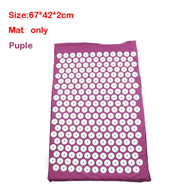 Massager Cushion Massage Yoga Mat Acupressure mat Relieve Stress Back Body Pain Spike Mat Massage Mat - Mall4Me