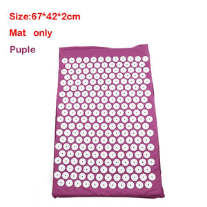 Massager Cushion Massage Yoga Mat Acupressure mat Relieve Stress Back Body Pain Spike Mat Massage Mat - Mall4Me