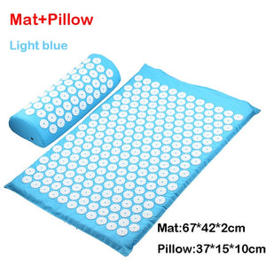 Massager Cushion Massage Yoga Mat Acupressure mat Relieve Stress Back Body Pain Spike Mat Massage Mat - Mall4Me