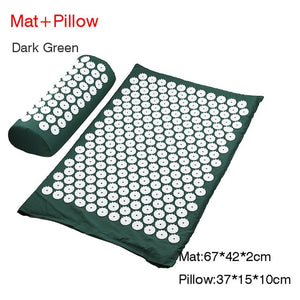 Massager Cushion Massage Yoga Mat Acupressure mat Relieve Stress Back Body Pain Spike Mat Massage Mat - Mall4Me