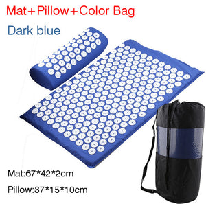 Massager Cushion Massage Yoga Mat Acupressure mat Relieve Stress Back Body Pain Spike Mat Massage Mat - Mall4Me