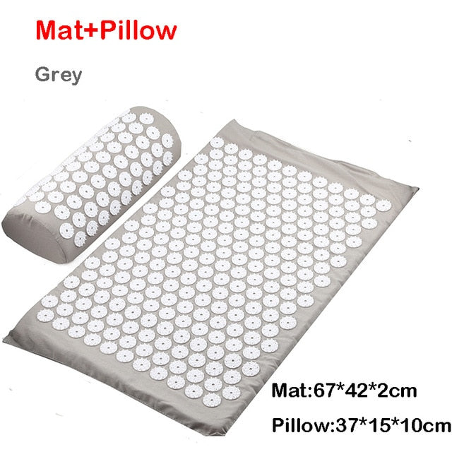 Massager Cushion Massage Yoga Mat Acupressure mat Relieve Stress Back Body Pain Spike Mat Massage Mat - Mall4Me