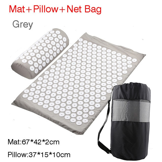 Massager Cushion Massage Yoga Mat Acupressure mat Relieve Stress Back Body Pain Spike Mat Massage Mat - Mall4Me