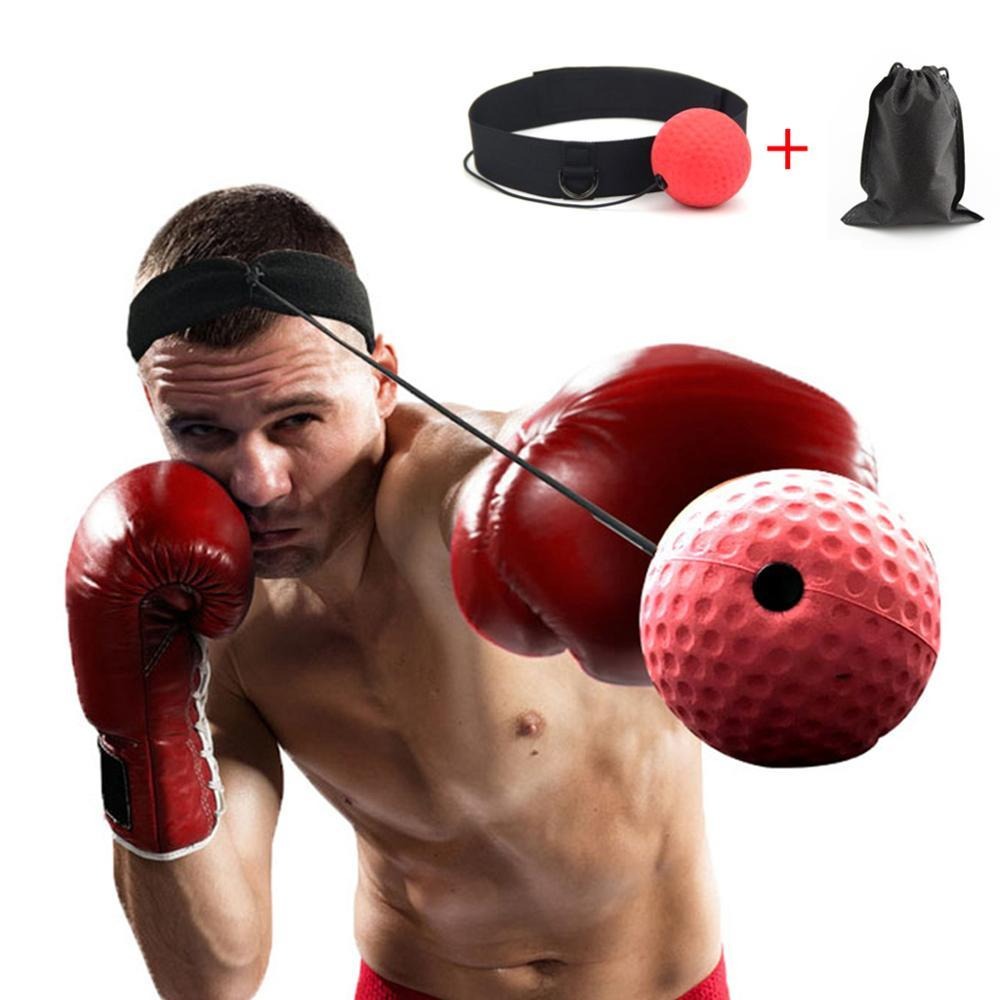 WorthWhile Kick Boxing Reflex Ball Head Band Fighting Speed Training Punch Ball Muay Tai MMA Exercise Equipment Accessories - Mall4Me