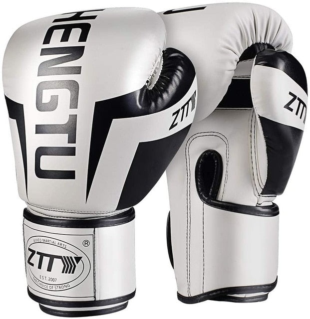 ZTTY Kick Boxing Gloves for Men Women PU Karate Muay Thai Guantes De Boxeo Free Fight MMA Sanda Training Adults Kids Equipment - Mall4Me