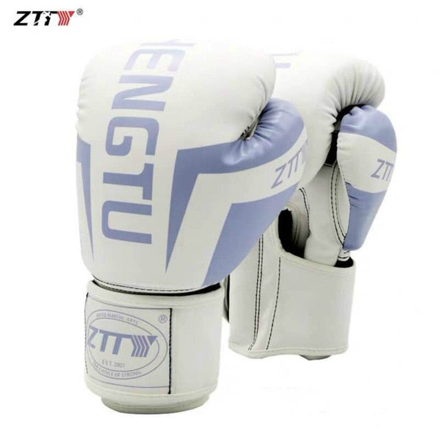 ZTTY Kick Boxing Gloves for Men Women PU Karate Muay Thai Guantes De Boxeo Free Fight MMA Sanda Training Adults Kids Equipment - Mall4Me