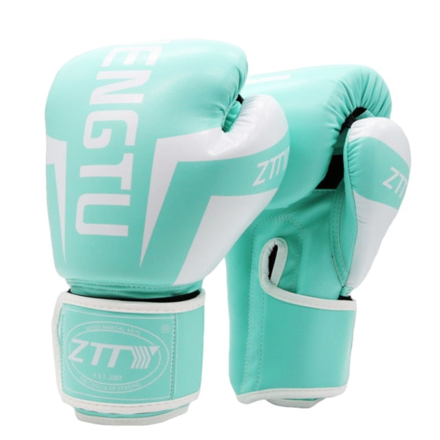 ZTTY Kick Boxing Gloves for Men Women PU Karate Muay Thai Guantes De Boxeo Free Fight MMA Sanda Training Adults Kids Equipment - Mall4Me