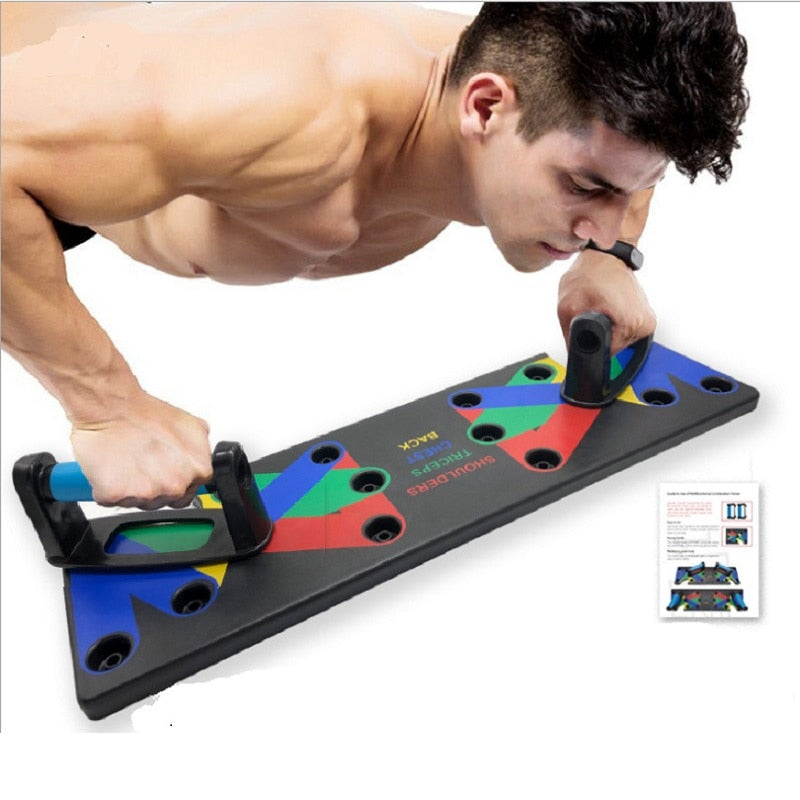 9 in 1 Push Up Rack Board Fitness Equipment Gym Workout Training - Mall4Me