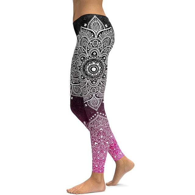 LI-FI Print Yoga Pants Women Unique Fitness Leggings Workout Sports Running Leggings Sexy Push Up Gym Wear Elastic Slim Pants - Mall4Me