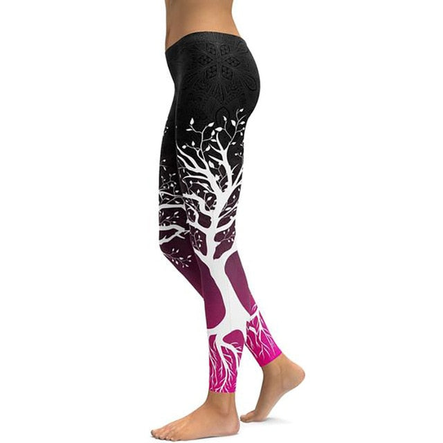 LI-FI Print Yoga Pants Women Unique Fitness Leggings Workout Sports Running Leggings Sexy Push Up Gym Wear Elastic Slim Pants - Mall4Me