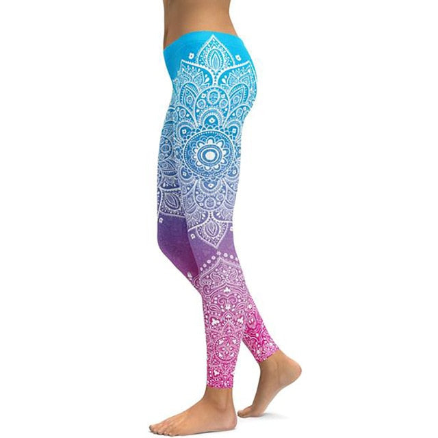 LI-FI Print Yoga Pants Women Unique Fitness Leggings Workout Sports Running Leggings Sexy Push Up Gym Wear Elastic Slim Pants - Mall4Me