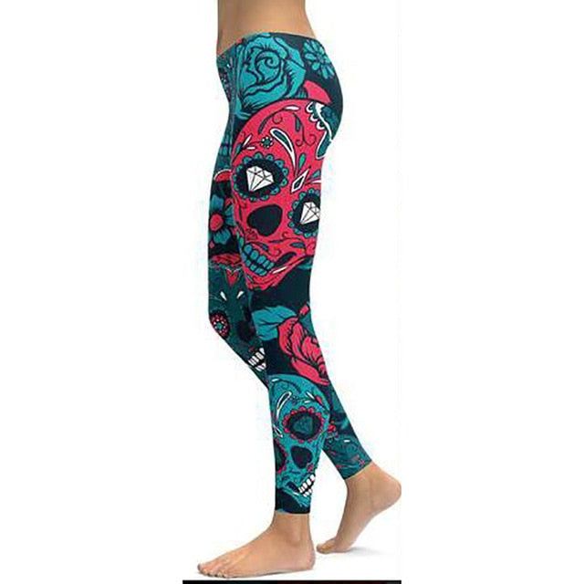 LI-FI Print Yoga Pants Women Unique Fitness Leggings Workout Sports Running Leggings Sexy Push Up Gym Wear Elastic Slim Pants - Mall4Me