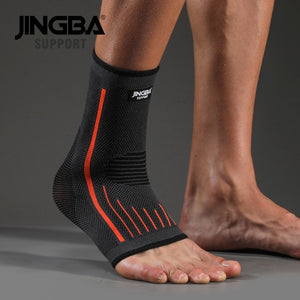 JINGBA SUPPORT 1 PCS Protective Football Ankle Support Basketball Ankle Brace Compression Nylon Strap Belt Ankle Protector - Mall4Me