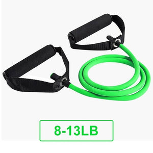 5 Levels Resistance Bands with Handles Yoga Pull Rope Elastic Fitness Exercise Tube Band - Mall4Me