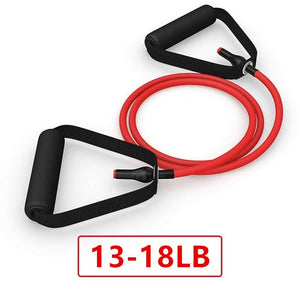 5 Levels Resistance Bands with Handles Yoga Pull Rope Elastic Fitness Exercise Tube Band - Mall4Me