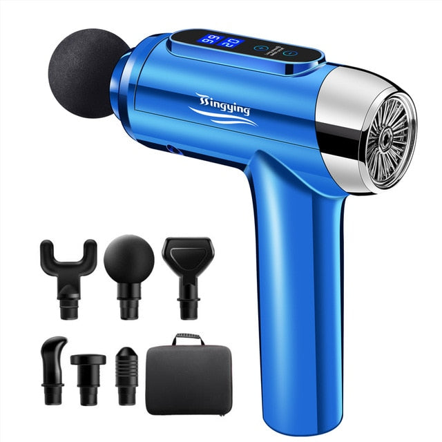 Massage Gun Muscle Relaxation Massager Vibration Fascial Gun Fitness Equipment Noise Reduction Design For Male Female - Mall4Me