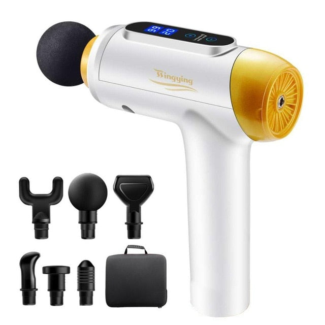 Massage Gun Muscle Relaxation Massager Vibration Fascial Gun Fitness Equipment Noise Reduction Design For Male Female - Mall4Me