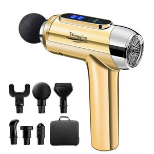 Massage Gun Muscle Relaxation Massager Vibration Fascial Gun Fitness Equipment Noise Reduction Design For Male Female - Mall4Me