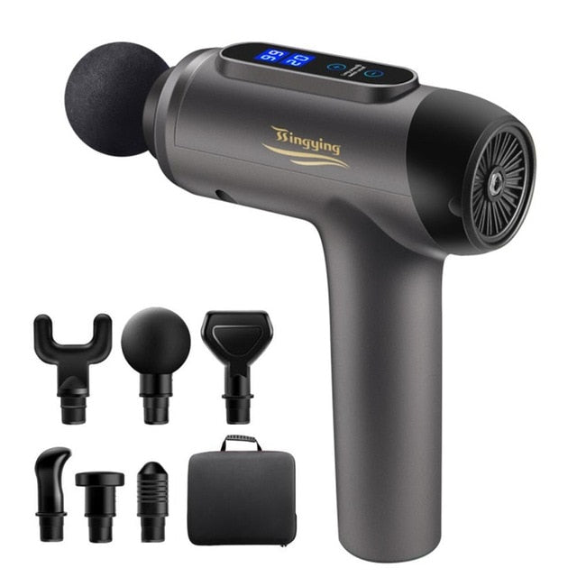 Massage Gun Muscle Relaxation Massager Vibration Fascial Gun Fitness Equipment Noise Reduction Design For Male Female - Mall4Me