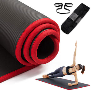 10mm Non-Slip Yoga Mat 183cm*61cm Thickened NBR Gym Mats Sports - Mall4Me