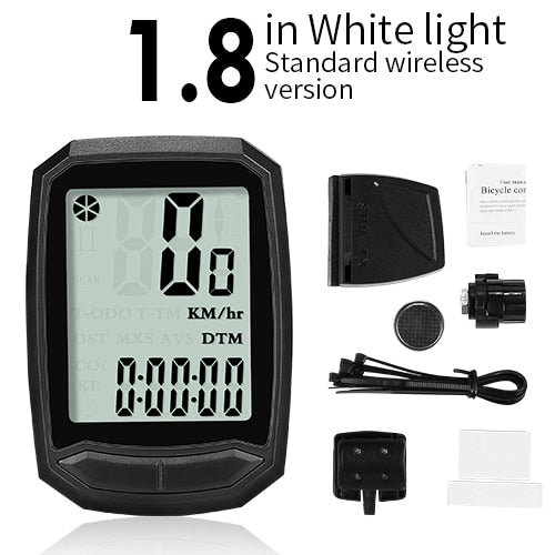 Waterproof Bicycle Computer Wireless And Wired MTB Bike Cycling Odometer Stopwatch Speedometer Watch LED Digital Rate - Mall4Me