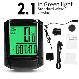 Waterproof Bicycle Computer Wireless And Wired MTB Bike Cycling Odometer Stopwatch Speedometer Watch LED Digital Rate - Mall4Me