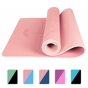 Yoga Mat with Position Line Non Slip Carpet - Mall4Me