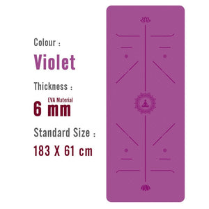 Yoga Mat with Position Line Non Slip Carpet - Mall4Me