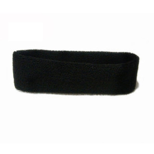 Unisex Sport Cotton Sweatband Headband for Men Women Yoga Hairband Gym Stretch Head Bands Strong Elastic Fitness Basketball Band - Mall4Me