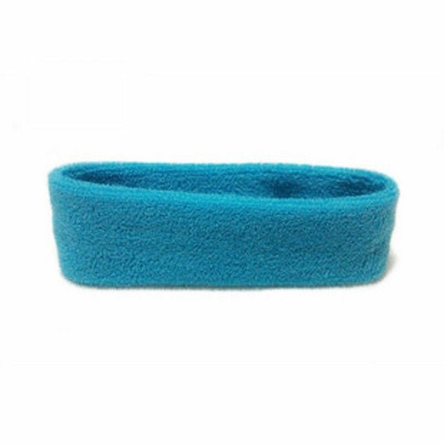Unisex Sport Cotton Sweatband Headband for Men Women Yoga Hairband Gym Stretch Head Bands Strong Elastic Fitness Basketball Band - Mall4Me