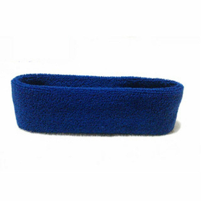 Unisex Sport Cotton Sweatband Headband for Men Women Yoga Hairband Gym Stretch Head Bands Strong Elastic Fitness Basketball Band - Mall4Me