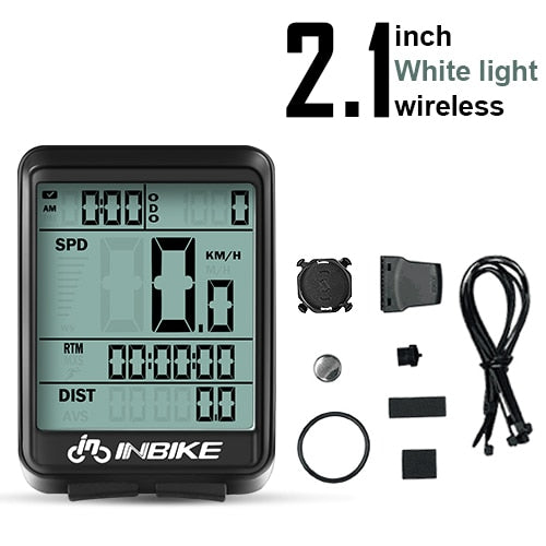 Waterproof Bicycle Computer Wireless And Wired MTB Bike Cycling Odometer Stopwatch Speedometer Watch LED Digital Rate - Mall4Me