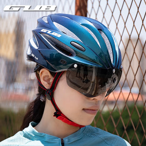 GUB K80 Cycling Helmet with Visor Magnetic Goggles Integrally-molded 58-62cm for Men Women MTB Road Bicycle  Bike Helmet - Mall4Me