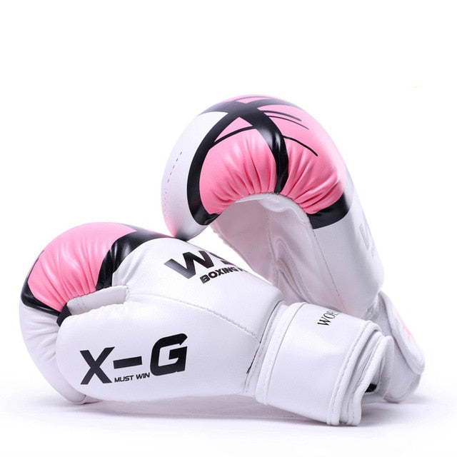 Kick Boxing Gloves for Men Women PU Karate Muay Thai Guantes De Boxeo Free Fight MMA Sanda Training Adults Kids Equipment - Mall4Me