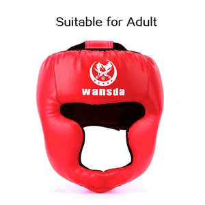 Kick Boxing Helmet for Men Women PU Karate Muay Thai Guantes De Boxeo Free Fight MMA Sanda Training Adults Kids Equipment - Mall4Me