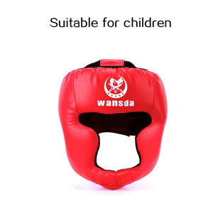 Kick Boxing Helmet for Men Women PU Karate Muay Thai Guantes De Boxeo Free Fight MMA Sanda Training Adults Kids Equipment - Mall4Me