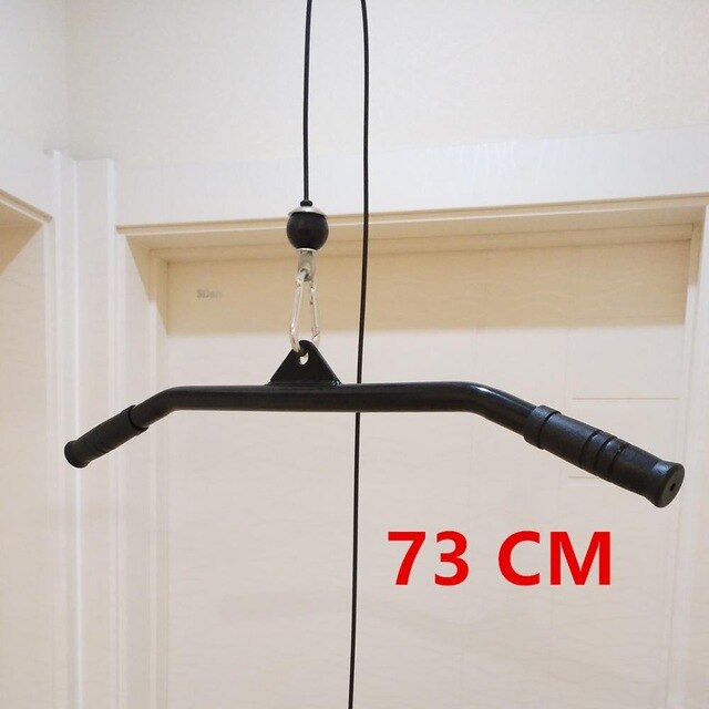 Gym Home Pully Cable Machine Attachments Biceps Triceps Blaster T-bar Handle Grip For Pull Down Rope Rowing Machine Accessories - Mall4Me