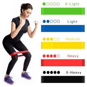 Yoga Resistance Rubber Bands Fitness Elastic Bands 0.3mm-1.1mm Training Fitness Gum Pilates Sport Crossfit Workout Equipment - Mall4Me