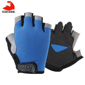 KoKossi Men Women Half Finger Fitness Gloves Breathable Anti-slip Weightlifting Dumbbell Horizontal Bar Training gloves - Mall4Me