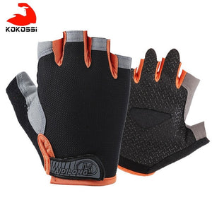 KoKossi Men Women Half Finger Fitness Gloves Breathable Anti-slip Weightlifting Dumbbell Horizontal Bar Training gloves - Mall4Me
