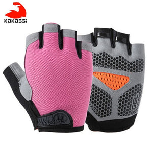 KoKossi Men Women Half Finger Fitness Gloves Breathable Anti-slip Weightlifting Dumbbell Horizontal Bar Training gloves - Mall4Me