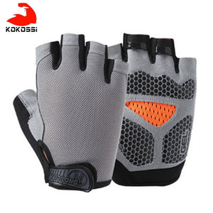 KoKossi Men Women Half Finger Fitness Gloves Breathable Anti-slip Weightlifting Dumbbell Horizontal Bar Training gloves - Mall4Me