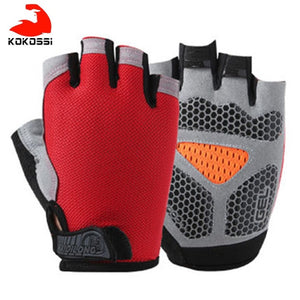 KoKossi Men Women Half Finger Fitness Gloves Breathable Anti-slip Weightlifting Dumbbell Horizontal Bar Training gloves - Mall4Me