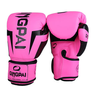 Kick Boxing Gloves for Adult Men Women PU Karate Muay Thai Guantes De Boxeo Free Fight MMA Sanda Training Adults Kids Equipment - Mall4Me