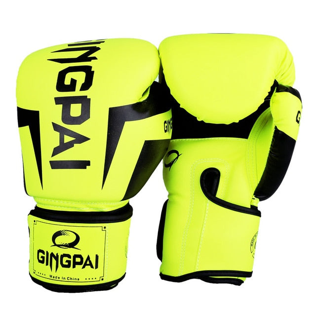 Kick Boxing Gloves for Adult Men Women PU Karate Muay Thai Guantes De Boxeo Free Fight MMA Sanda Training Adults Kids Equipment - Mall4Me